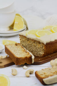 Bezglutēna citronu kēkss ar glazūru
