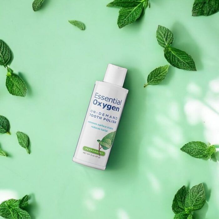 Piparmētru zobu pulēšanas pulveris 57g | Essential Oxygen - Image 2